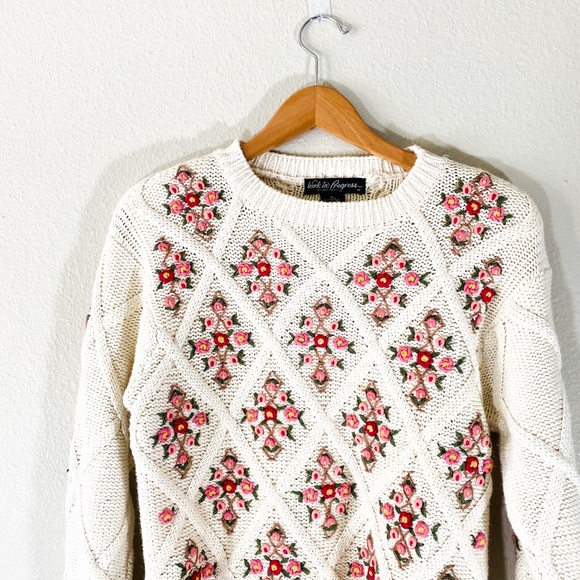 Vintage knit sweater 80s - Picture 2 of 6